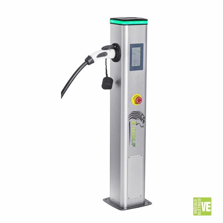 Estação de recarga com 1 conector tipo 2 EW1028 - E - wolf