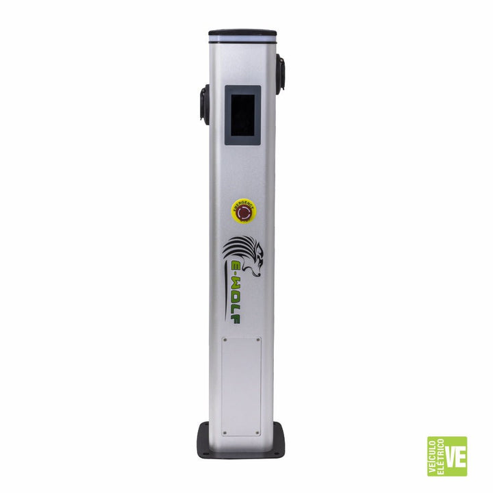Estação de recarga com 2 conectores tipo 2 EW1044 - E - wolf - ewolf - brasil