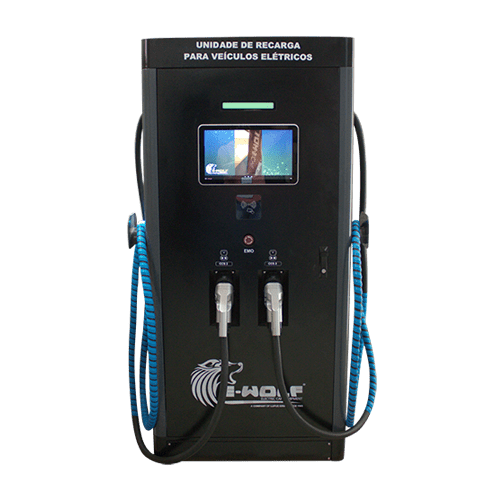 Estação de recarga rápida com 2 conectores CCS2 EW1048 - E - wolf - ewolf - brasil