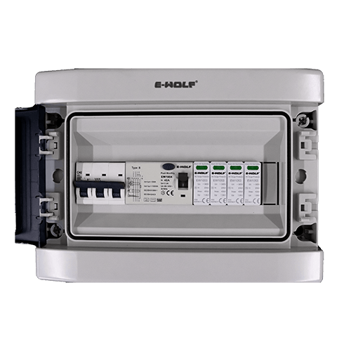 Quadro de proteção 22KW com tomada industrial EW1068 - E - wolf - ewolf - brasil