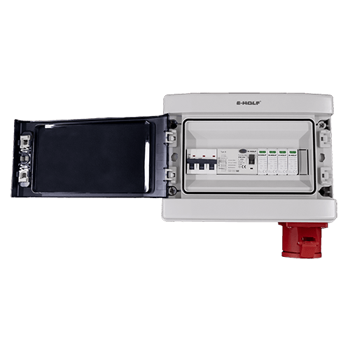 Quadro de proteção 22KW com tomada industrial EW1068 - E - wolf - ewolf - brasil