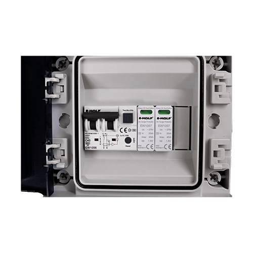 Quadro de proteção 7,2KW com tomada industrial EW1066 - E - wolf - ewolf - brasil
